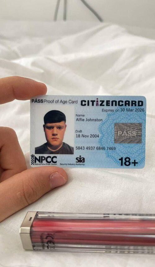 3 UK Citizen Card – Official PASS Proof of Age & Photo ID Card